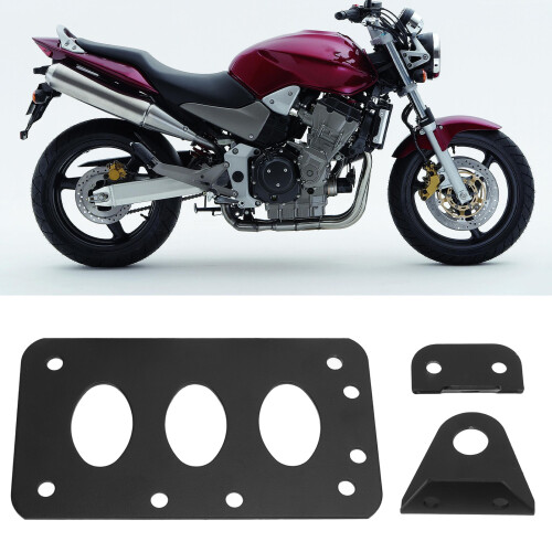 Motorcycle Brake Light Bracket Kit for Fatboy Iron 883 Black