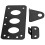 Motorcycle Brake Light Bracket Kit for Fatboy Iron 883 Black 16