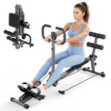 Rowing Machine Adjustable Resistance Home Gym Full Body Fitness Equipment