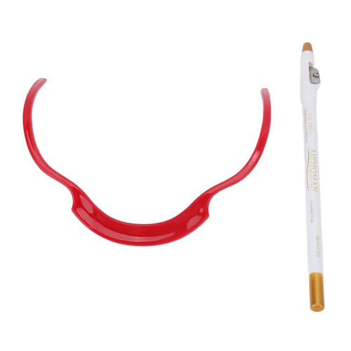 Professional Plastic Beard Shaper Pencil Set for Men, Portable Grooming Tool 1