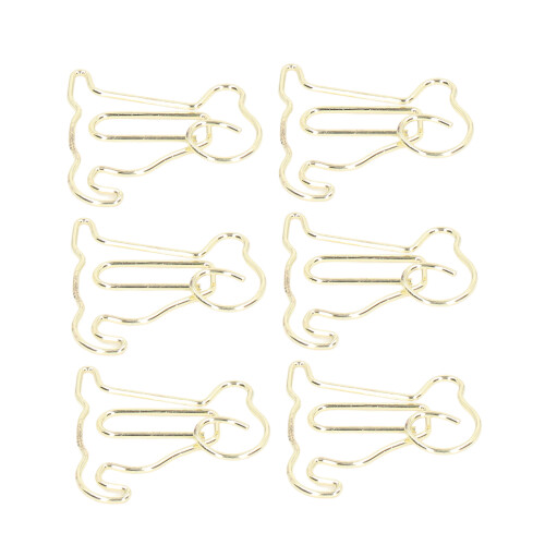 100Pcs Gold Metal Paper Clips, Rustproof, Light & Portable