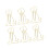 100Pcs Gold Metal Paper Clips, Rustproof, Light & Portable 3