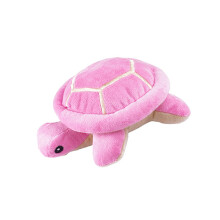 Plush Squeaky Turtles Toy with Sound Fun Chewing Toy-Pink
