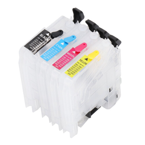 Wiederbefüllbare Tintenpatrone 4 Farben für LC103 | Langlebiger Dauerchip 1