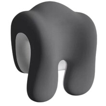 Memory Foam Filled Rest Pillow Solved-Double gray color