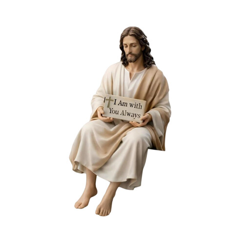 Religious Resin Christ Statue Hand Painted With-B 1pcs