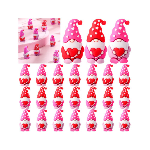 Valentines Day Miniature Gnomes Figurines Tiny Dwarf Gnomes-25