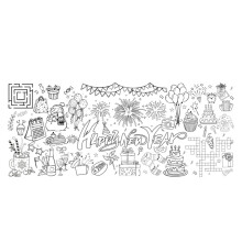 Mur de dessin de fond de gribouillages portables-nouvelle année