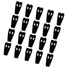 20PCS beschichtete Kleiderbügel-Clip-Kleiderhalter-Clip-Schwarz