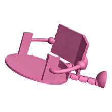 Unique Tissue Dispenser Stand Toilet Paper Holder-Pink