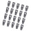 20 Stück weich beschichtete Kleiderbügel-Clips mit-dunkelgrau 1