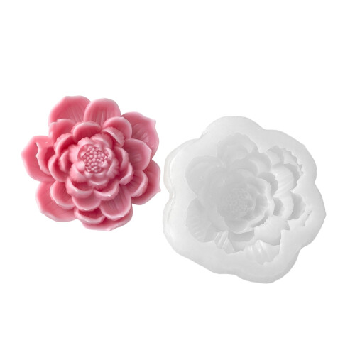 Moule à fleurs en Silicone, pour bougies à bricoler soi-même-80