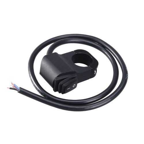Black Motorbike Handlebar Mount Headlight Switch Cnc Aluminium