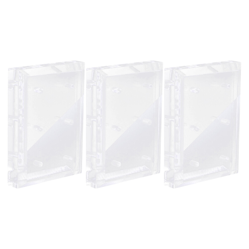 Artibetter 3Pcs Clear Acrylic Nail Drill Bit Display Organizer With 6-Hole Design