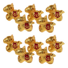12Stk Goldfarbene Pferde Charms Für DIY Schmuck Und Frühlingsfest