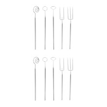 10Stk Fondue Gabel Set Silber Für Und Dessert