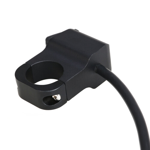 Black Motorbike Handlebar Mount Headlight Switch Cnc Aluminium 2