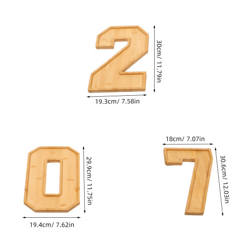 1Set Holz Dessertplatte 2027 Serviertablett Für 1