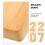 1Set Holz Dessertplatte 2027 Serviertablett Für 4