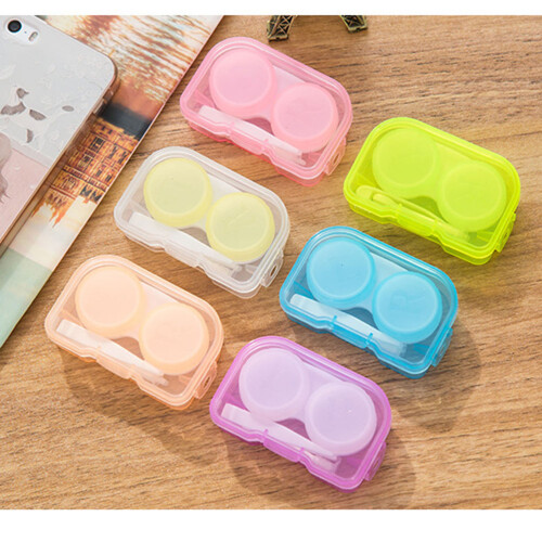 12Sets Lens Case Holder Set Durable Thick Material Green and Colorful 1
