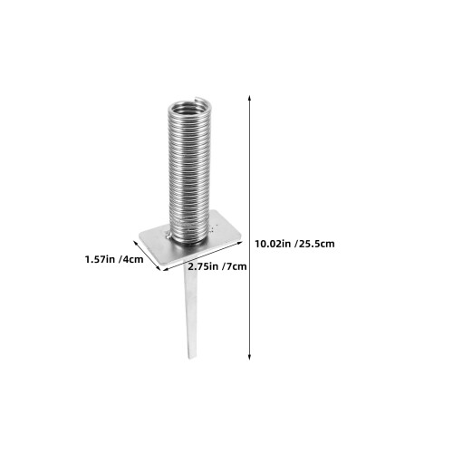 5Pcs Spring-Loaded Iron Flagpole Ground Anchor for Soccer Practice 1