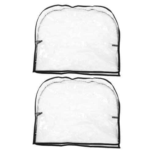 2Pièces Protection Chaise Coiffeur Plastique