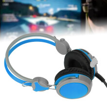 Gaming-Headset Stereo mit Kabel und Mikrofon, 40-mm-Treiber, Blau