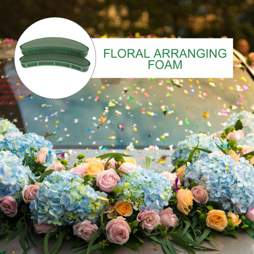 2Paires Base Mousse Verte En PP Pour Bouquets DIY Mariage 1