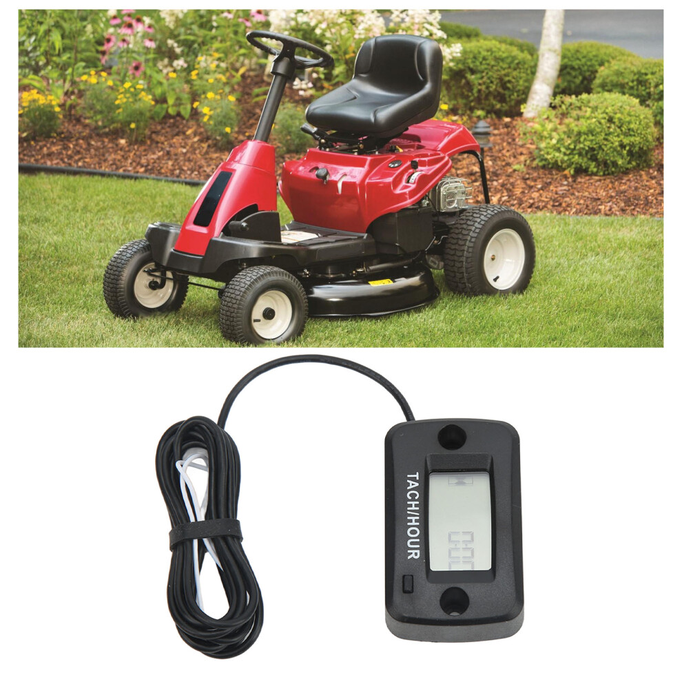 Digital Lcd Tachometer Hour Meter Ip68 Waterproof 0Â999999H 0Â30000Rpm 8401382218335