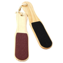 Double Sided Foot File with Wooden Handle, DualGrit Pedicure Tool for Callus Removal, 2 Pack