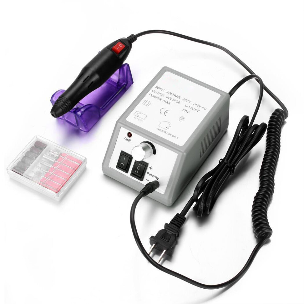 Electric Nail Drill 20000 RPM Manicure Pedicure Kit with Bits for Acrylic Nails Salon Home Use