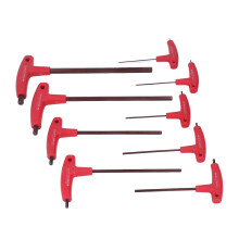 9Pcs Metric Hex Key T-Handle Set, S2, Corrosion Resistant, Model 0614