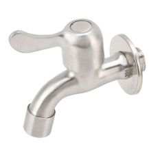 Edelstahl-Wandarmatur für Waschmaschine G1/2 mit Bubble Water