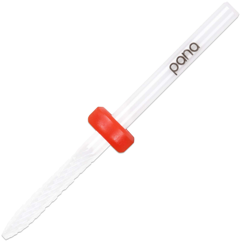 Ceramic Nail Drill Bit Fine Grit 3/32 Shank for Precise Nail Shaping and Cuticle Cleaning