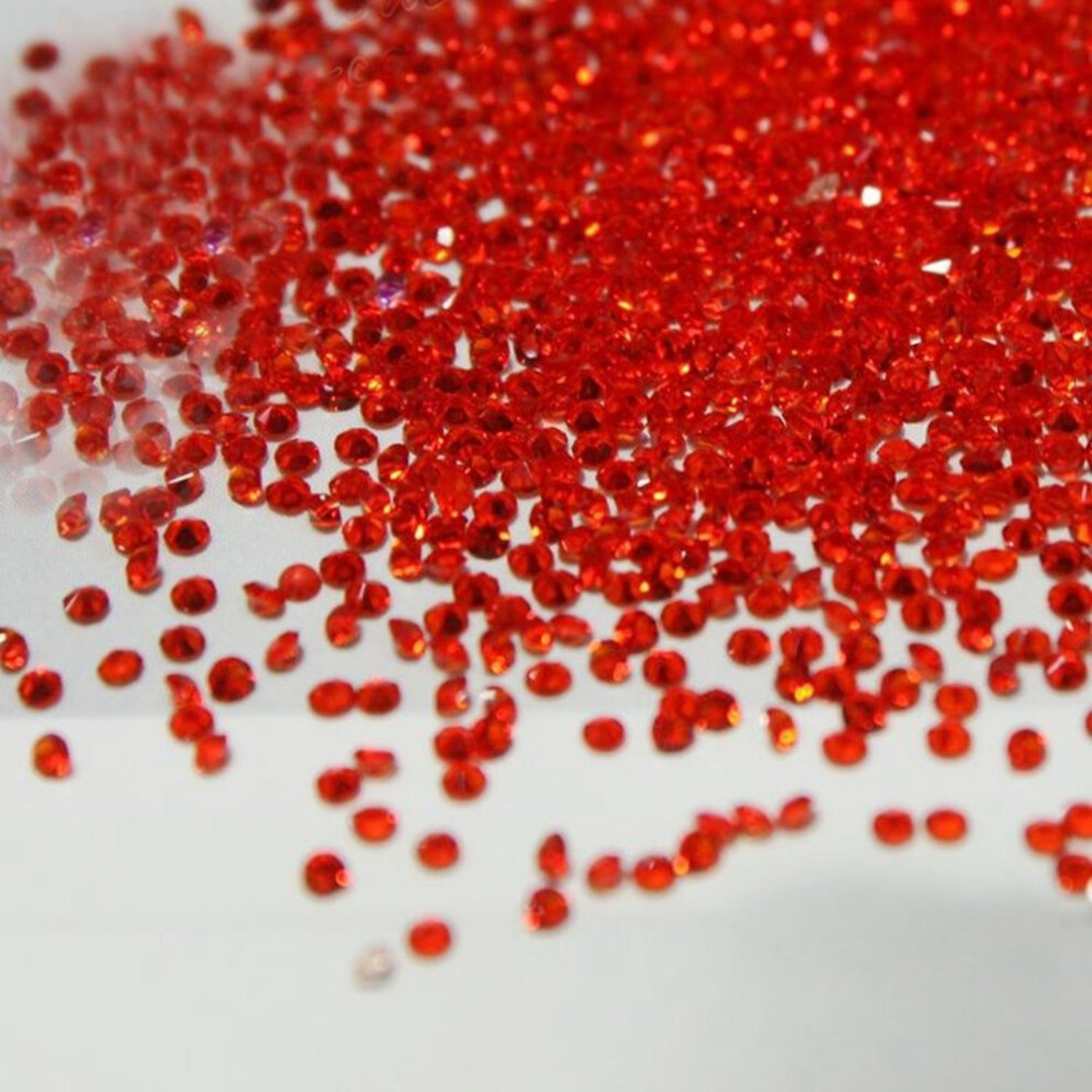 Red 1440Pcs 1.2Mm Crystal Rhinestones For Nail Art And Crafts With Enhanced Sparkle Finish