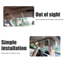Auto-Spiegel mit LED-Beleuchtung, dimmbar, wiederaufladbar per USB, 260x135mm
