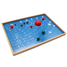 1Pièces Jouet Educatif Encastrement Bois Puzzle