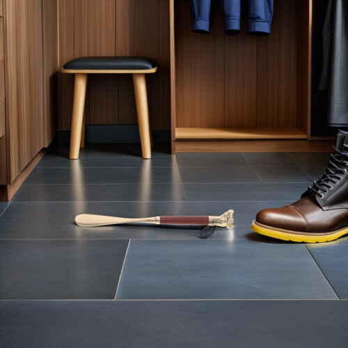 Schuhanzieher Metall Holz Mit Ergonomischem 2