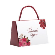 50Pcs Festival Gift Boxes Paper Wrapping Candy Storage Flower Design
