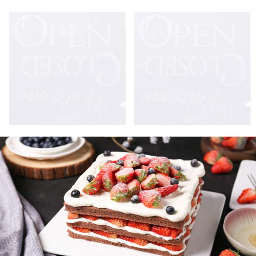 Hollow Out Plastic Cake Template Reusable Cake Decorating Stencil 2