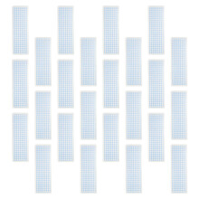 70Stk Blaue Washi Sample Boards Mit Raster, Dicken Ecken, PP