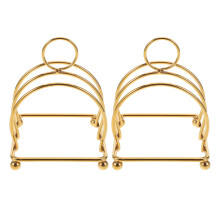 2Stk Golden Toastständer Für Brotaufbewahrung, Platzsparend