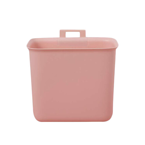 1Pc Pink Hanging Storage Basket Wall Mounted Storage Box for Home Use