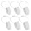 6Pcs White Plastic Flying Disc Holders with Metal Clips for Home Use 1