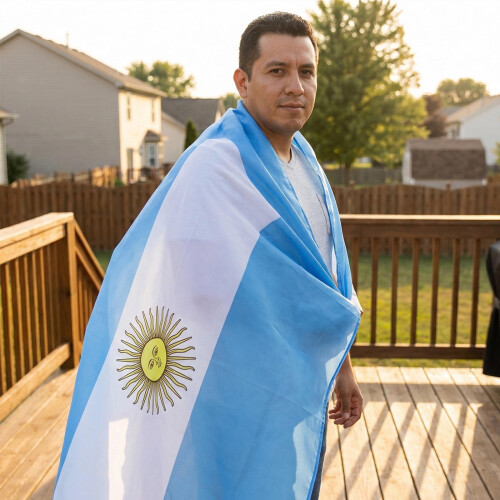 2Pièces Cape Argentine En Polyester 2