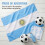 2Pièces Cape Argentine En Polyester 4