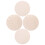 4Pcs Beige Wood Clock Dial Faces DIY Blank Round Wall Clock Craft Kits 1