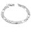 Silver Lovers Alloy Bracelet Elegant Twisted Chain Couples Bangle 2