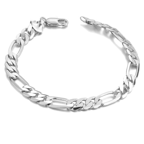Silver Lovers Alloy Bracelet Elegant Twisted Chain Couples Bangle 1
