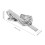 Clip Cravate Argent Tête Électroplacée 2
